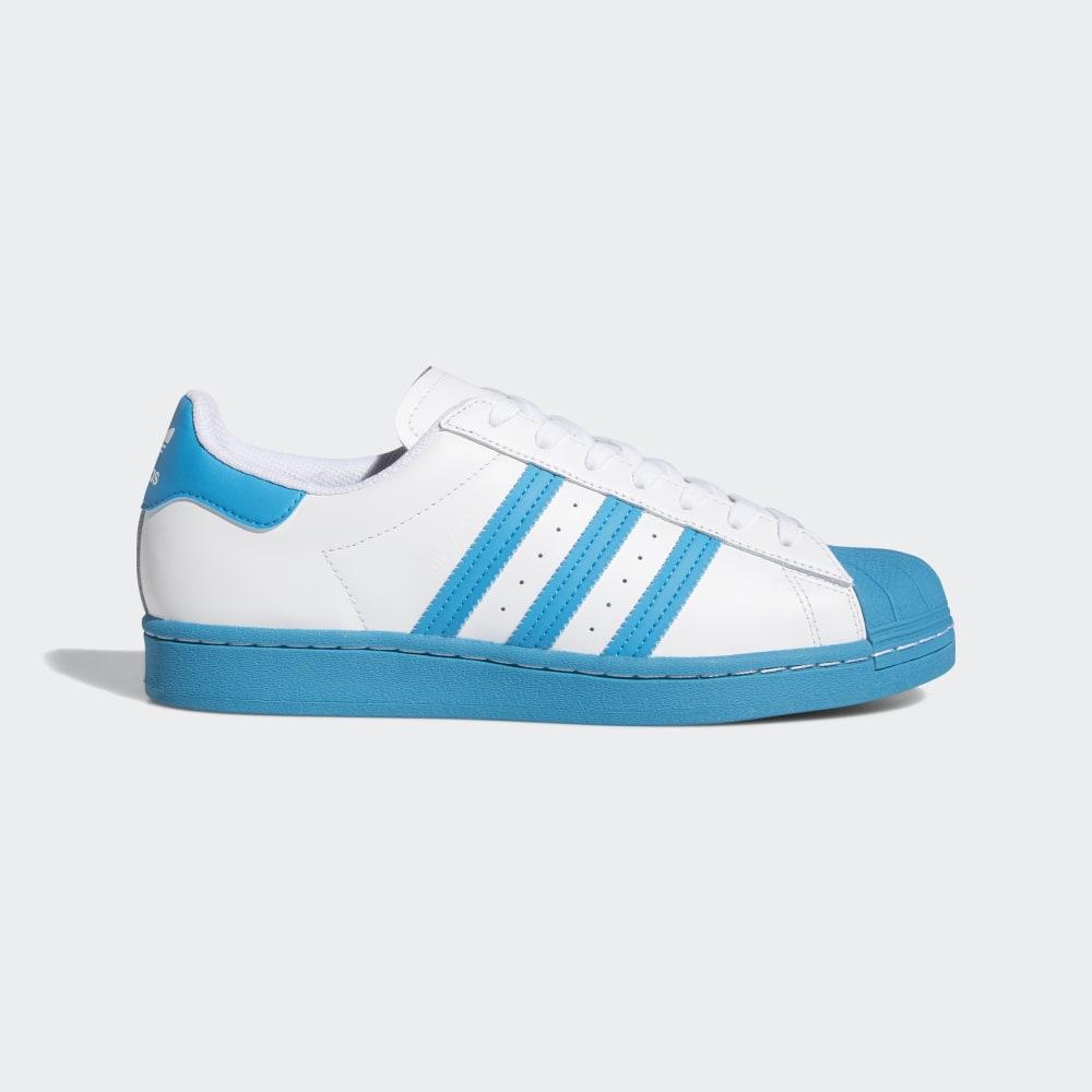 Originals Adidas Superstar Barbati Romania - Albi/Turcoaz Deschis FY2756